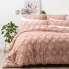 Park Avenue Medallion Cotton VT Washed Euro Pillow Case Blush