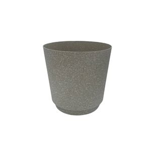 Eden 22cm Round Stonelite Self Watering Plastic Pot Beige
