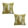 SOGA 2X 50cm Throw Pillows – White & Olive Green Plush