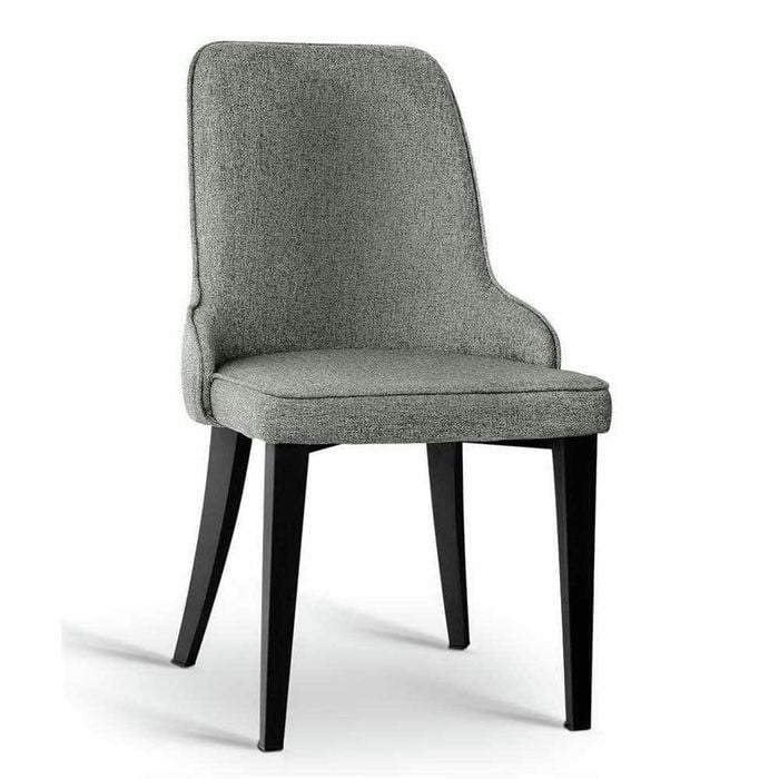 Artiss Domus Set of 2 Grey Linen Fabric Dining Chairs