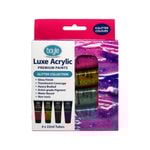 Boyle Glitter Collection Luxe Acrylic Premium Paint - 4 Pack 