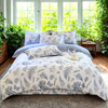 Luxor Queen Flutter Leaf Design Cotton Quilt Cover Set