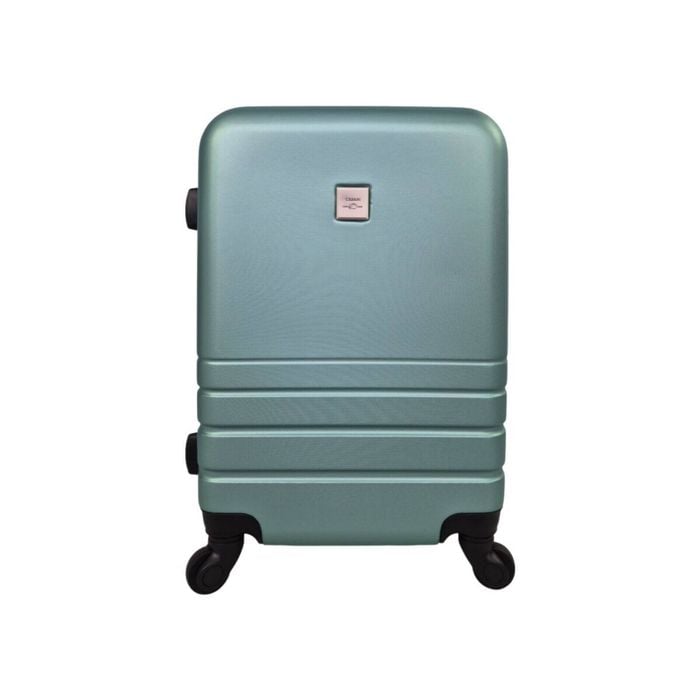 Small Green Abs Luggage Suitcase 3 Code Lock Travel Carry Bag Trolley