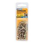 Zenith 8G x 20mm Countersunk Rib Head Chipboard Screws - 45 Pack