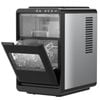 Advwin Crescent Ice Maker, 12KG/Day Countertop Ice Machine with Adjustable Ice Thickness, 15-Min Cycle Ice Maker