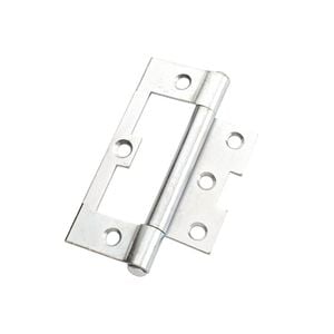 Lane 100 x 65 x 2mm Zinc Plated Fixed Pin Durasmooth Non Mortise Hinge