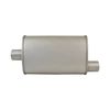 Outlaw Aluminised Steel 2-1/2" Turbo Style Muffler Centre Inlet / Offset Outlet