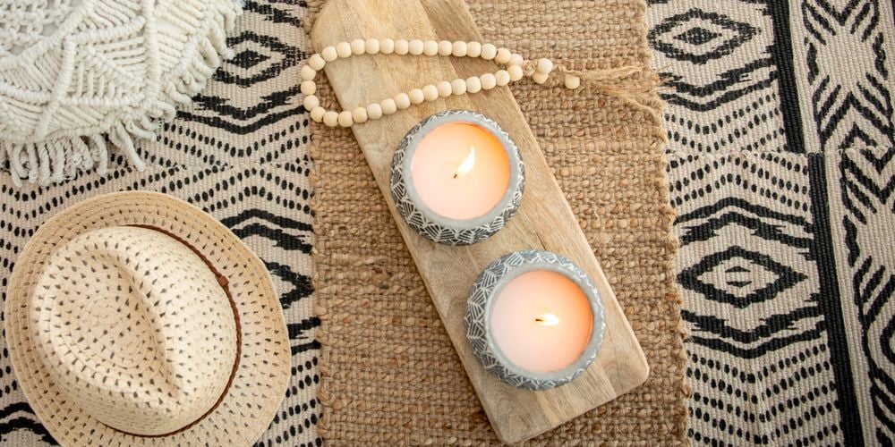 In situ style picture of candles 