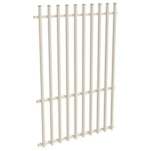 ProtectorAl 0350-1200W x 1800H Surfmist Aluminium Batten Pool Fence Panel with Mid Rail