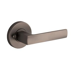 Lane Gun Metal Oxford Privacy Round Lever Set