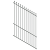 ProtectorAl 0350-1200W x 1800H Palladium Silver Spear Top Pool Fence Panel Raked 16-30º