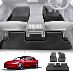 NEW Tesla Model 3 2023-Onwards All Weather 3D Car Mats Floor Liners Crosslinked Polyethylene Foam