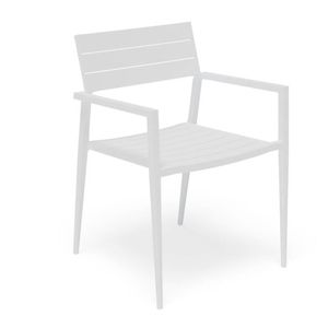Halki Outdoor Dining Chair Matt White - No Cushion
