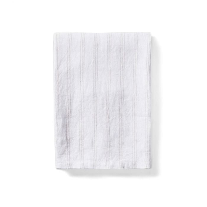 Society Home Chloe Liveable Linen Table Runner White 180x40x1cm
