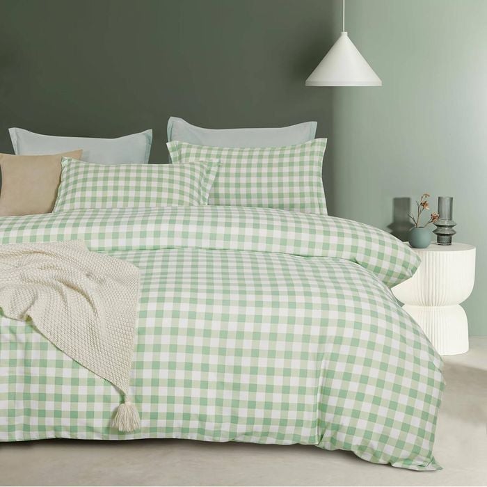 CleverPolly 100% Microfibre Reversible Quilt Cover Set – Ultra Soft, Durable & Easy-Care with Zipper Closure - Eliza - King