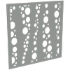 ProtectorAl 300-1200 x 300-1200mm Palladium Silver Bubbles Unframed Solid Aluminium Decorative Panel