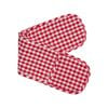 Gingham Double-Mitts Red