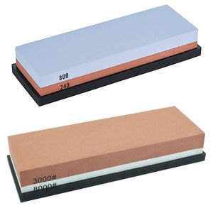 PriceDumb 240/800+3000/8000 Dual Whetstone Set Knife Sharpening Water Stone Wet Sharpener with Non-Slip Stand Holder