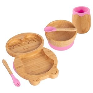 Tiny Dining 5pc Bamboo Penguin Baby Weaning Set