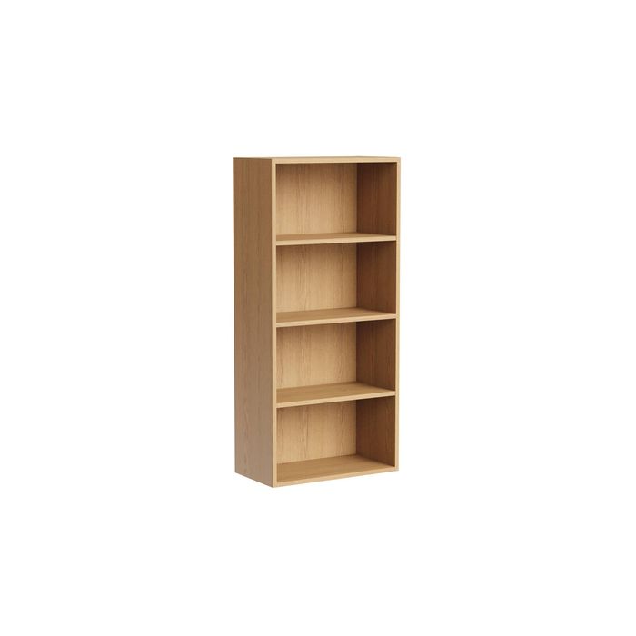 Kaboodle 400-499mm Oak Latte Customisable Med Pantry Open Shelf