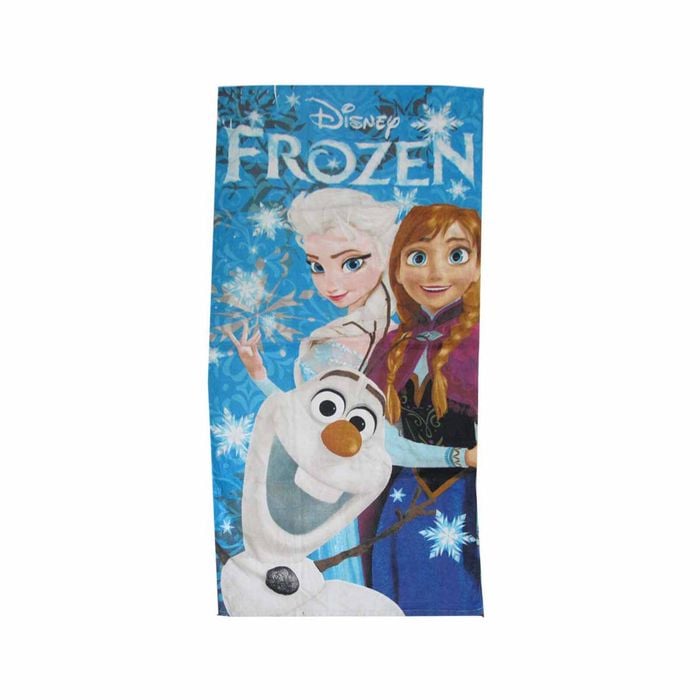 Girls Kids Fun Theme Cotton Beach Towel 70 X 140 Cm Frozen Olaf