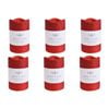 6PK LVD Flameless Candle Medium Ruby Decorative Home/Lounge Decor