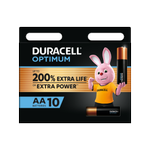 Duracell AA 1.5V Optimum Battery - 10 Pack