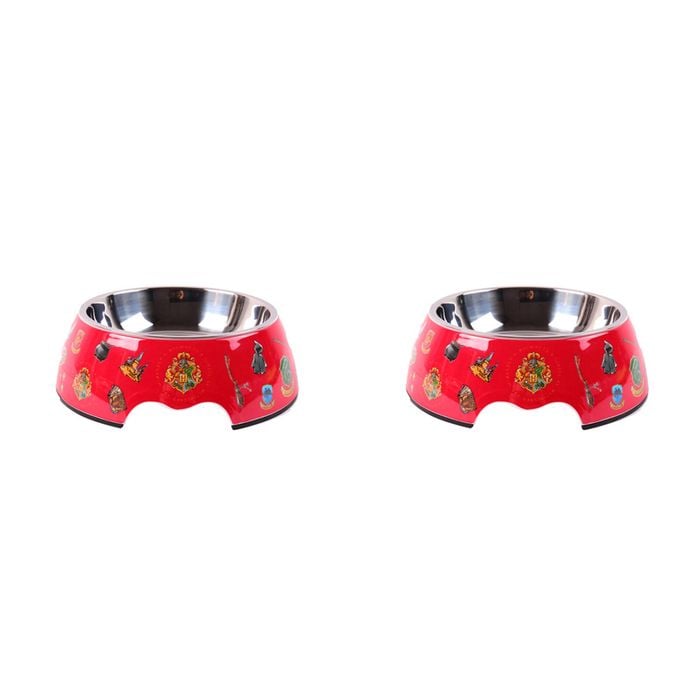 2PK Harry Potter Dog Bowl Pet Feeder Water/Food Container 20cm - Red