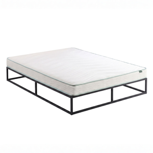 Zinus Double Joseph Metal Bed Base & Bonnell Spring Mattress Set, 25cm High, Essential Inner Spring