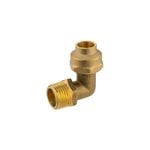 Brasshards 20FL x 20MI Brass Male Flared Compression Elbow LF