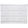 Redfern 6 Drawer Lowboy - White
