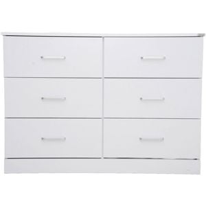 Redfern 6 Drawer Lowboy - White