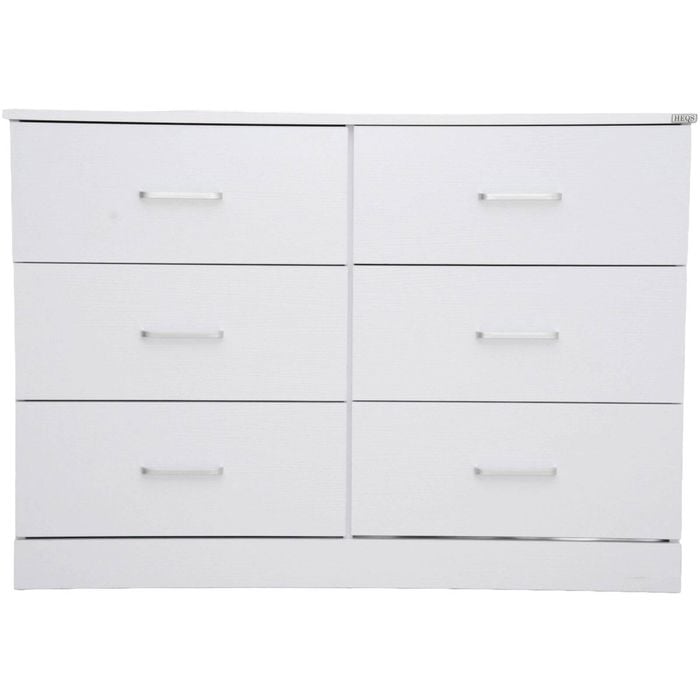 Redfern 6 Drawer Lowboy - White