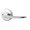 Lockwood Summit Velocity Satin Chrome Pearl Privacy Lever Set