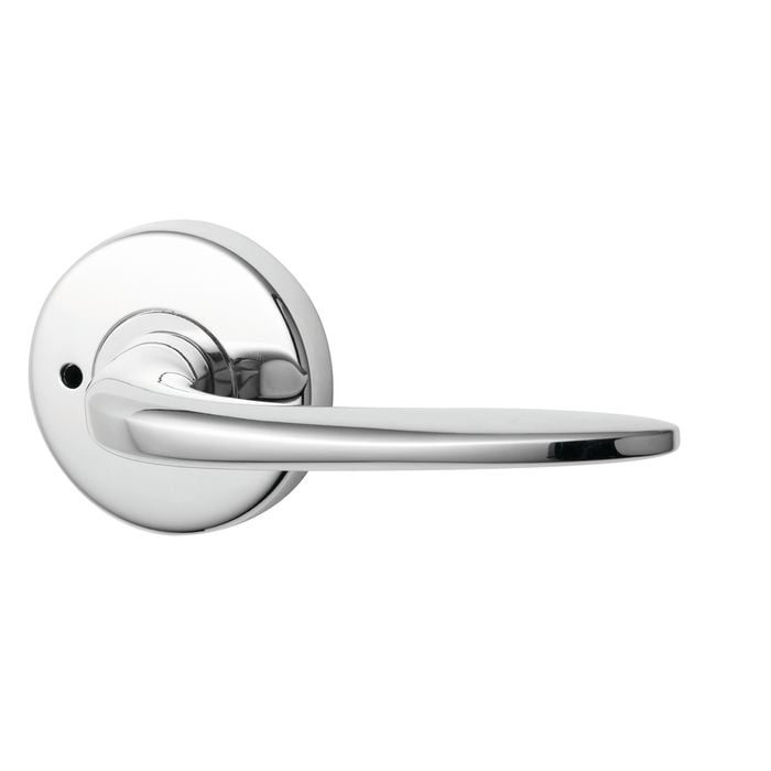 Lockwood Summit Velocity Satin Chrome Pearl Privacy Lever Set
