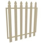 ProtectorAl 975 x 1000mm Primrose Aluminium Bishop Garden Gate