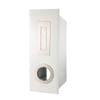 Sandleford White Stainless Steel Highlander Fence Mounted Letterbox
