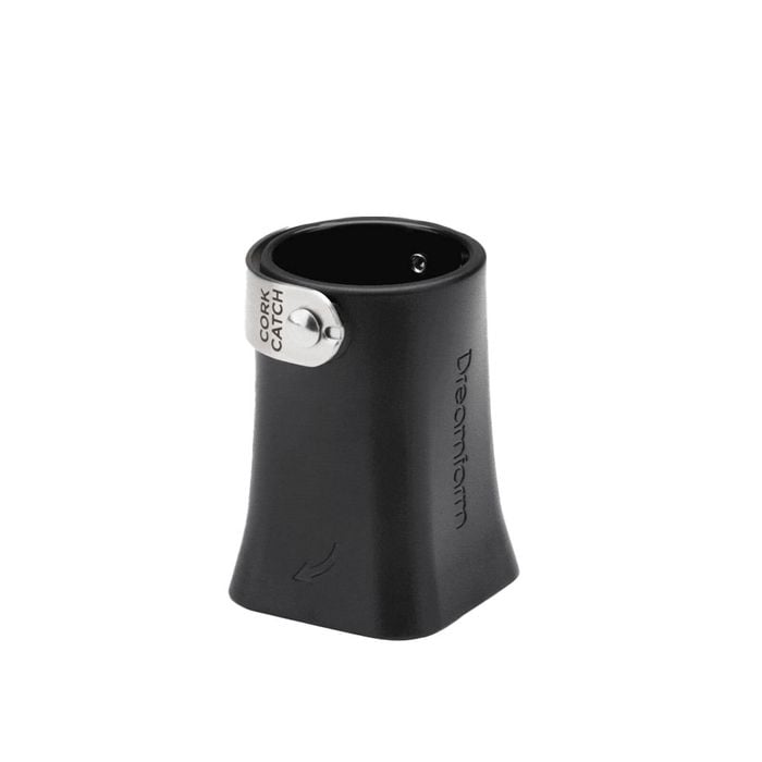 Dreamfarm Champop Champagne Opener Twist On Safe Cork Popper Barware Black