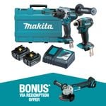 Makita 18V 2 Piece Combo Kit DLX2516T