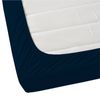 Jenny Mclean Porto Fitted Sheet 100% Cotton Single Bed Extra Long 400TC - Navy