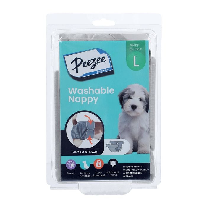 Paws & Claws 44 x 70cm Washable Pet Nappy - Large