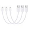 iWill 3 Pack 20cm Short Data Transfer Charger Charging USB Type C Cable Cord Bulk White TPE