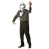 Jack Skellington Halloween Costume for Adults – Nightmare Before Christmas Fancy Dress with Mask, Black Colour, Extra-Large