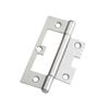 Lane 90mm Satin Chrome Easy Fit Fixed Pin Hinge - 20 Pack