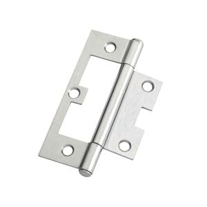 Lane 90mm Satin Chrome Easy Fit Fixed Pin Hinge - 20 Pack