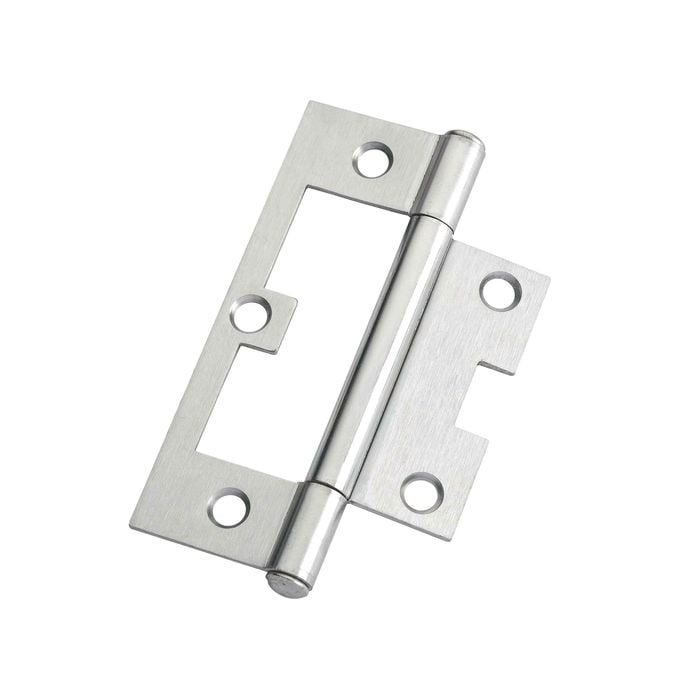 Lane 90mm Satin Chrome Easy Fit Fixed Pin Hinge - 20 Pack