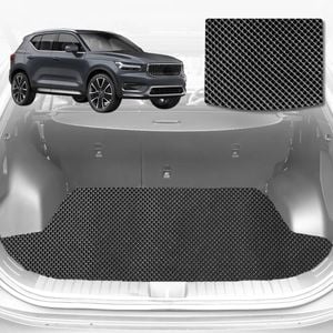 6D Diamond Car Boot Mat for Volvo XC40 2018-Current-Cargo Mat-Black-Outback GT