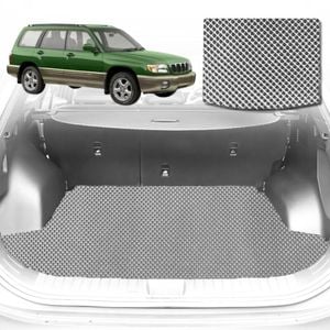 6D Diamond Car Boot Mat for Subaru Forester (SG 79V)2002-2008-Cargo Mat-Grey-Outback GT