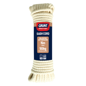 GRUNT 8mm x 15m Polyester Cotton Sash Cord
