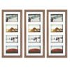 3PK Frankie & Me Shadow 8x20'' Picture Frame Photo Holder Home Decor Dark Oak